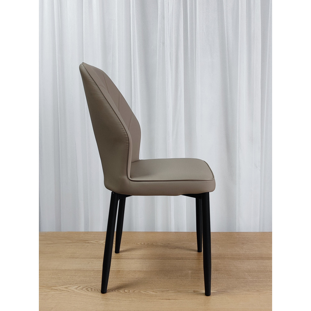 Стул металлический Baizheng BZ-103 87×44×45 см, искусственная кожа, бежевый, до 150 кг