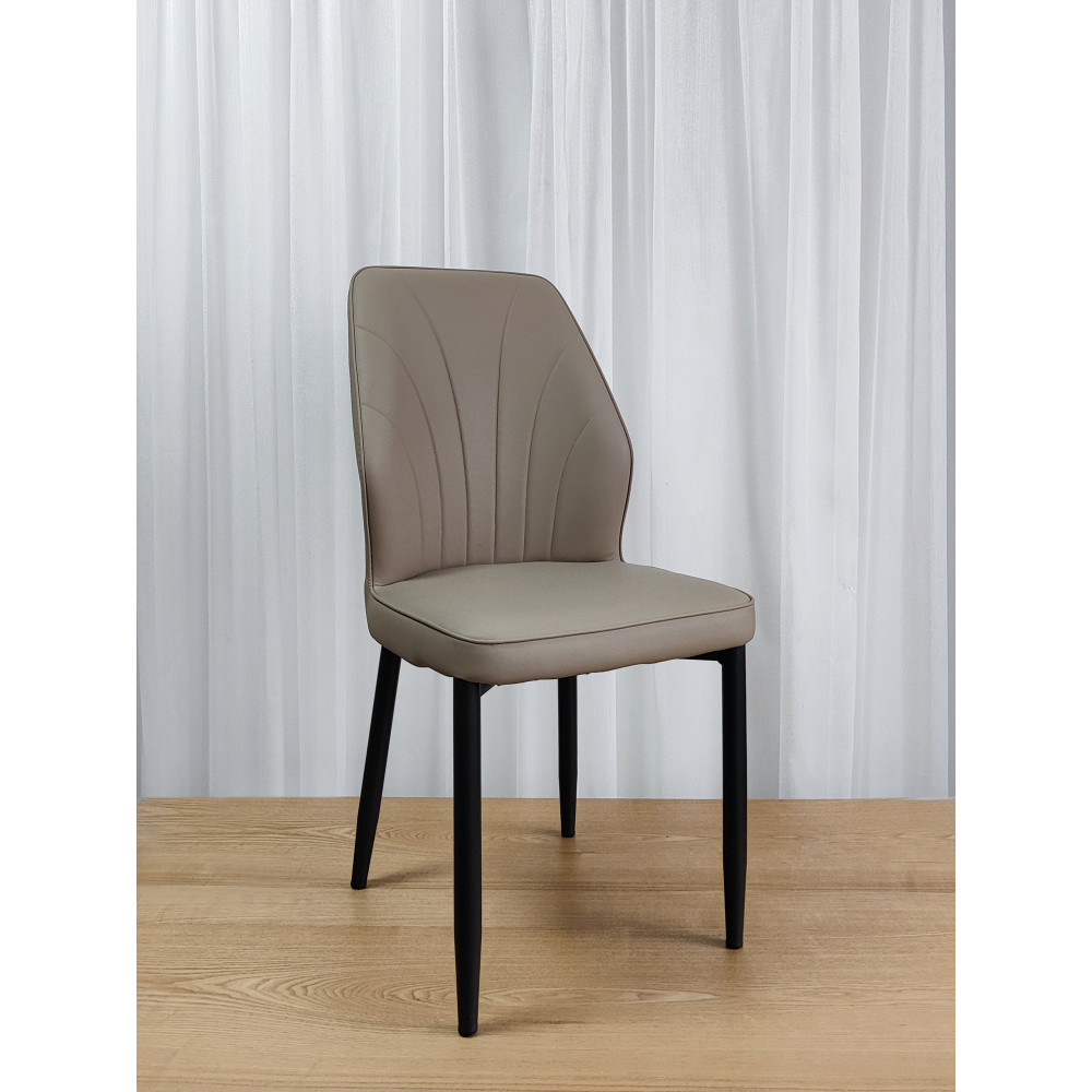 Стул металлический Baizheng BZ-103 87×44×45 см, искусственная кожа, бежевый, до 150 кг