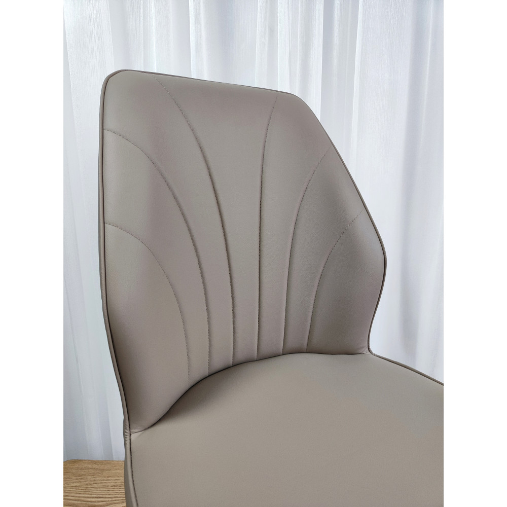 Стул металлический Baizheng BZ-103 87×44×45 см, искусственная кожа, бежевый, до 150 кг