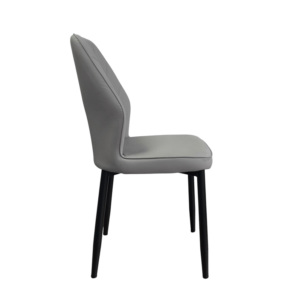Стул металлический Baizheng BZ-103 87×44×45 см, искусственная кожа, светло-серый, до 150 кг