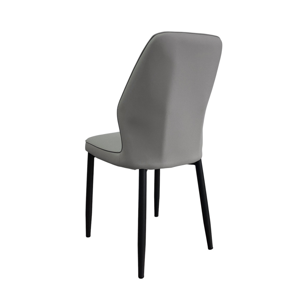 Стул металлический Baizheng BZ-103 87×44×45 см, искусственная кожа, светло-серый, до 150 кг