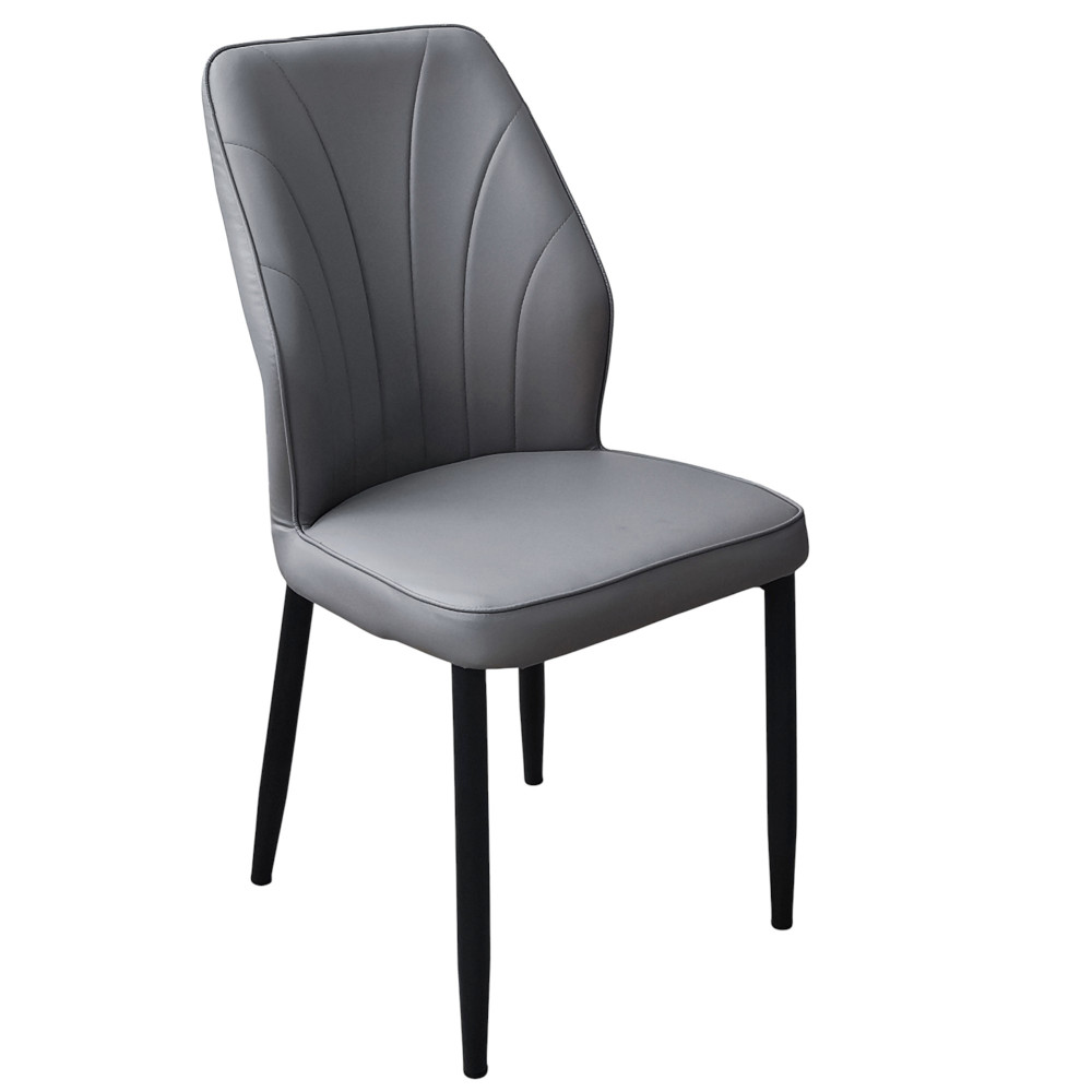 Стул металлический Baizheng BZ-103 44×45×87 см, искусственная кожа, серый, до 150 кг