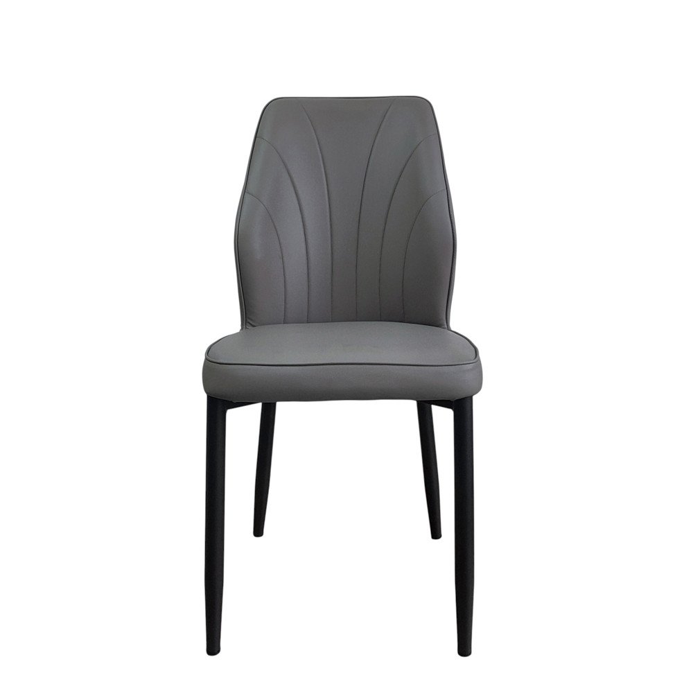 Стул металлический Baizheng BZ-103 44×45×87 см, искусственная кожа, серый, до 150 кг