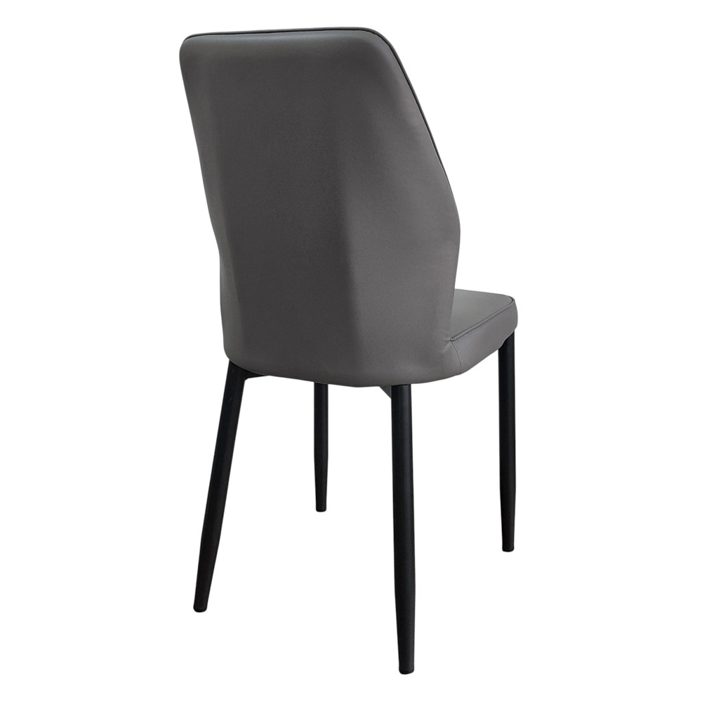 Стул металлический Baizheng BZ-103 44×45×87 см, искусственная кожа, серый, до 150 кг