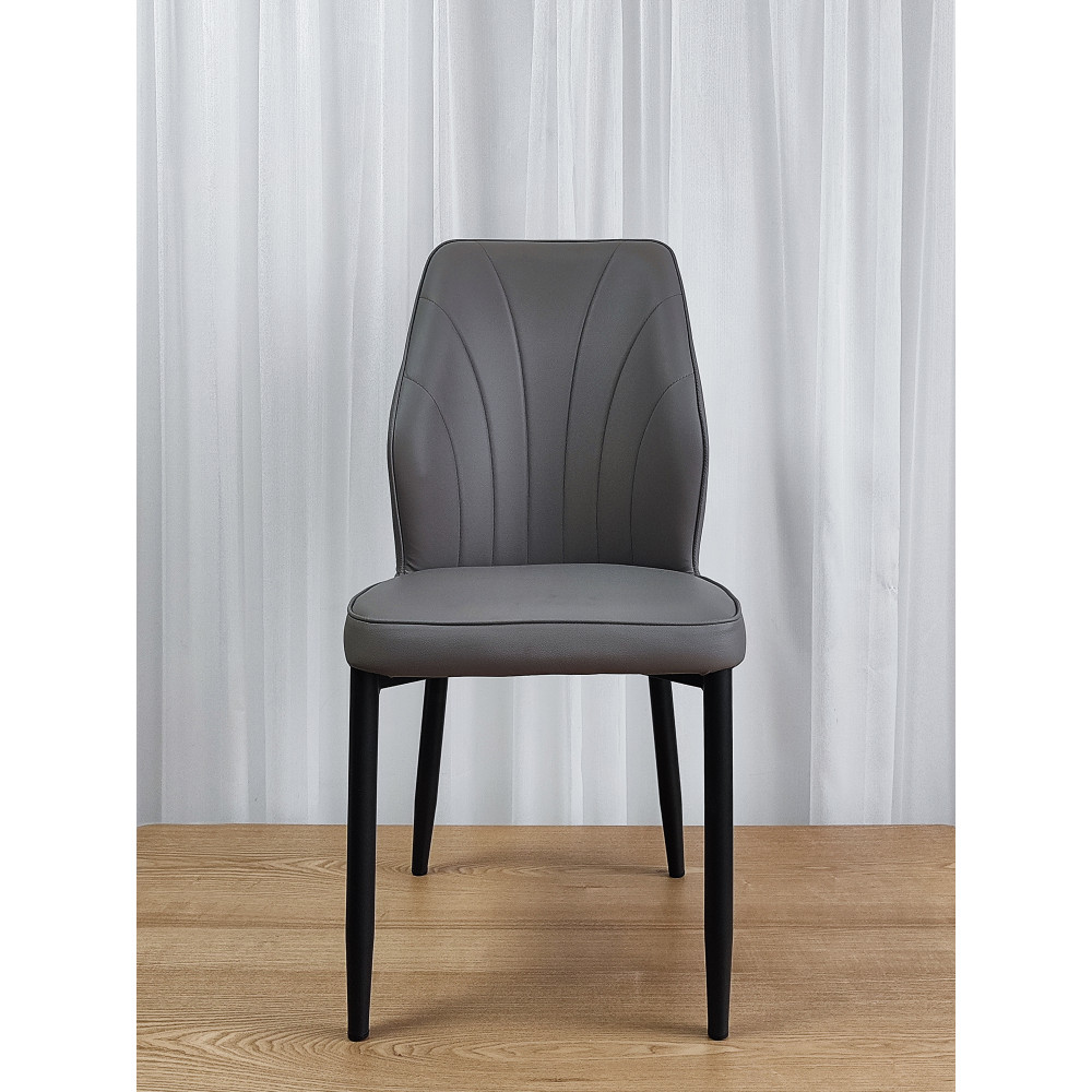 Стул металлический Baizheng BZ-103 44×45×87 см, искусственная кожа, серый, до 150 кг