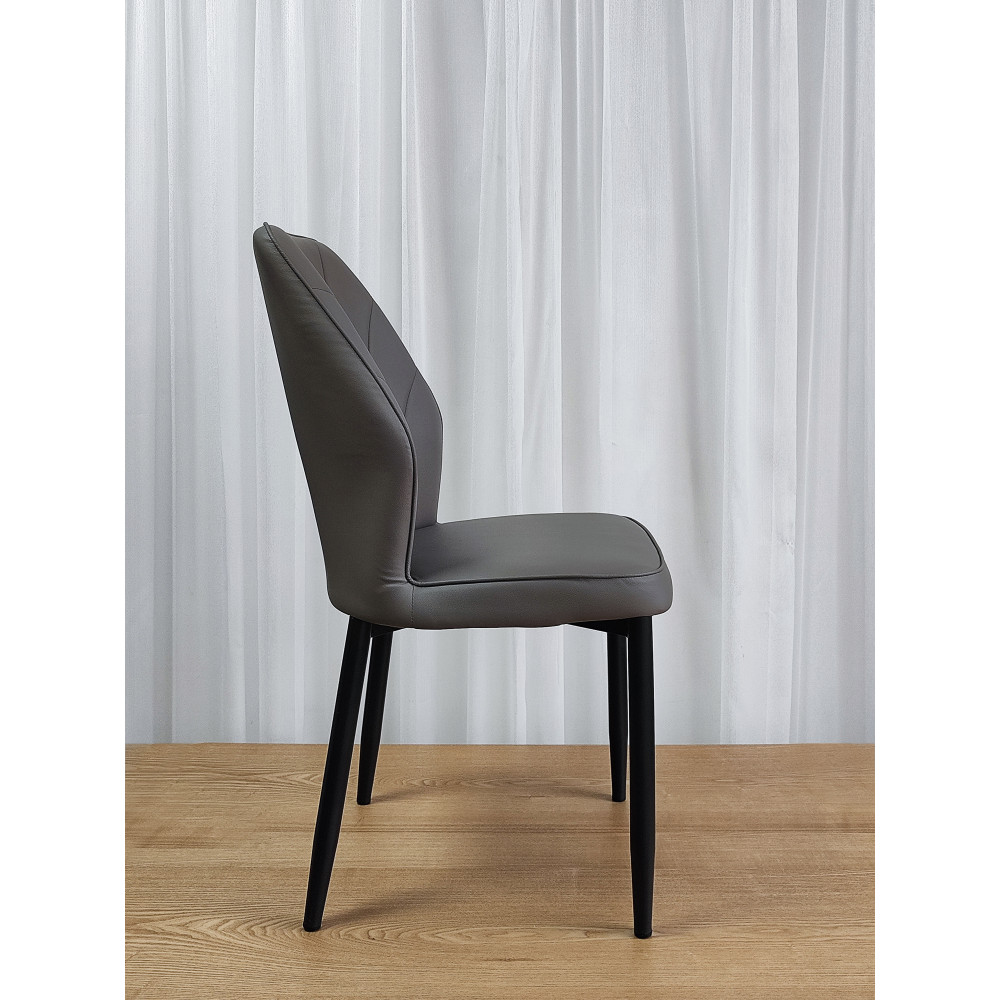 Стул металлический Baizheng BZ-103 44×45×87 см, искусственная кожа, серый, до 150 кг