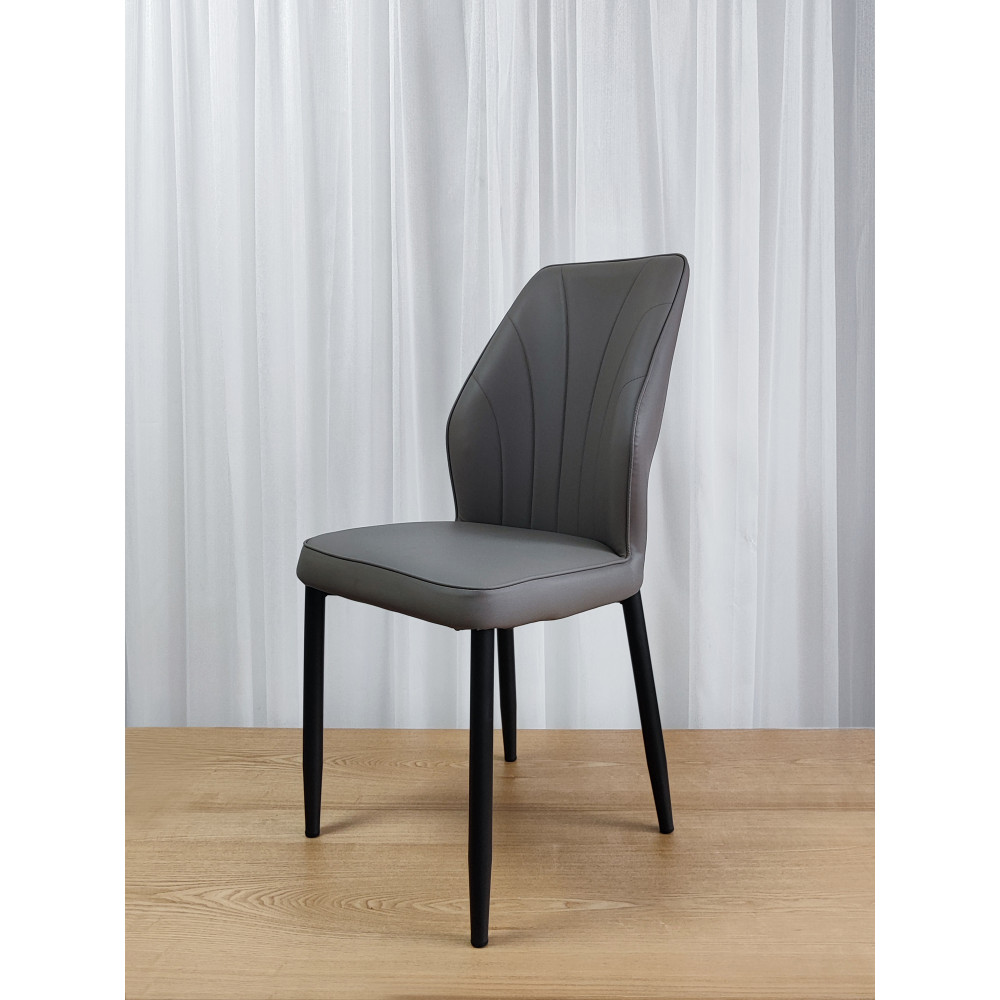 Стул металлический Baizheng BZ-103 44×45×87 см, искусственная кожа, серый, до 150 кг
