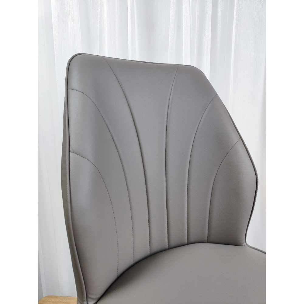 Стул металлический Baizheng BZ-103 44×45×87 см, искусственная кожа, серый, до 150 кг