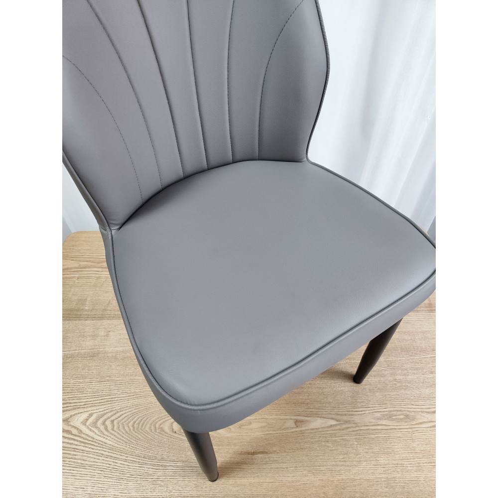 Стул металлический Baizheng BZ-103 44×45×87 см, искусственная кожа, серый, до 150 кг