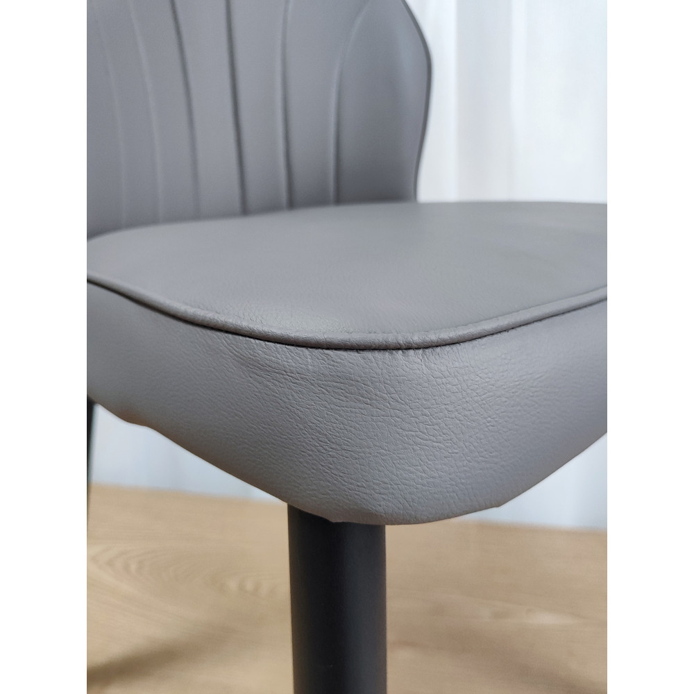 Стул металлический Baizheng BZ-103 44×45×87 см, искусственная кожа, серый, до 150 кг