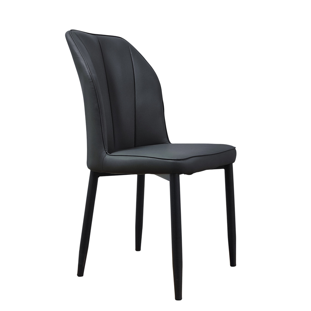 Стул металлический Baizheng 89×43×45 см, искусственная кожа, черный, до 150 кг