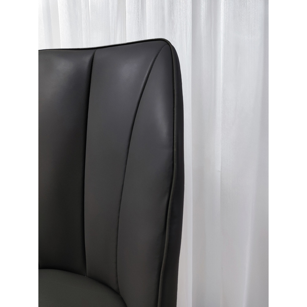 Стул металлический Baizheng 89×43×45 см, искусственная кожа, черный, до 150 кг