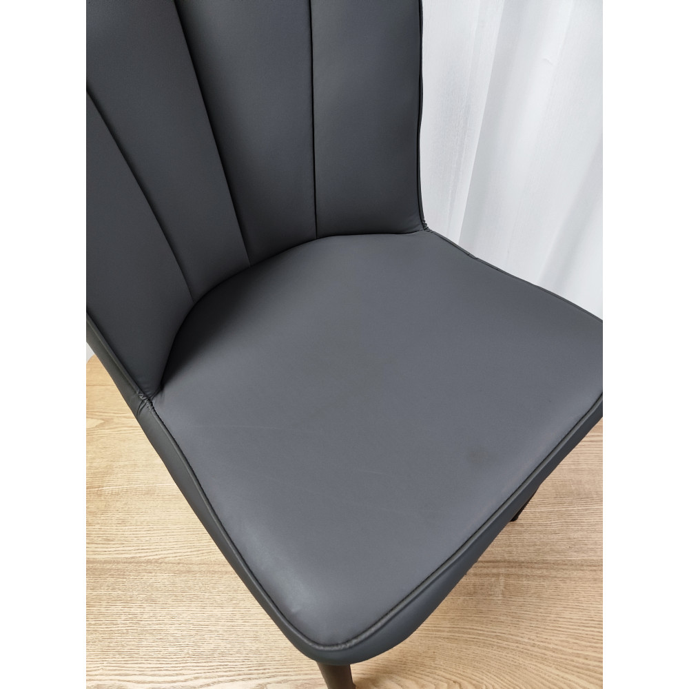 Стул металлический Baizheng 89×43×45 см, искусственная кожа, черный, до 150 кг