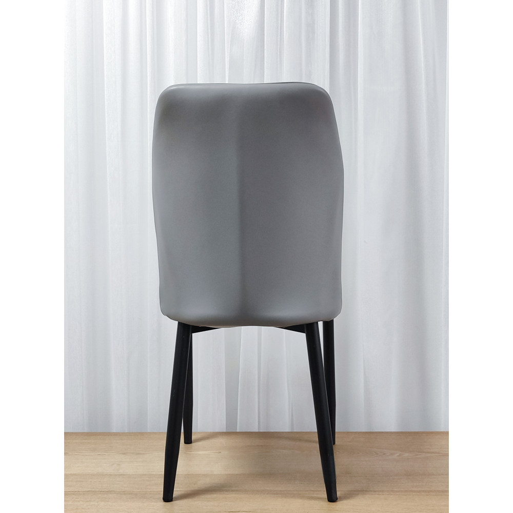 Стул металлический Baizheng 89×43×45 см, искусственная кожа, светло-серый, до 150 кг