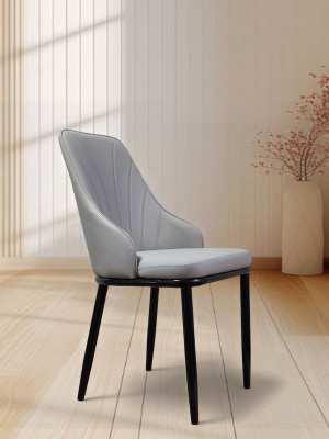 Стул металлический Baizheng 88×47×45 см, искусственная кожа, серый, до 150 кг Стул металлический Baizheng 88×47×45 см, искусственная кожа, серый, до 150 кг