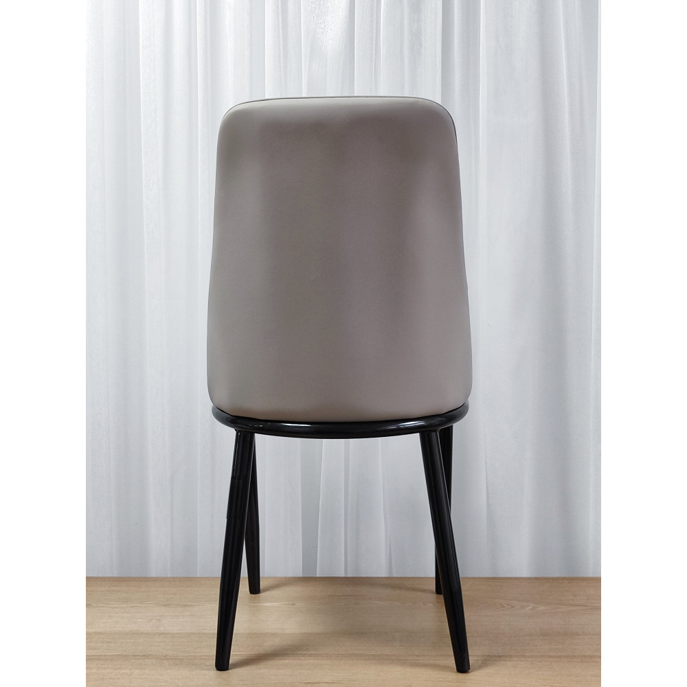 Стул металлический Baizheng 88×47×45 см, искусственная кожа, серый, до 150 кг