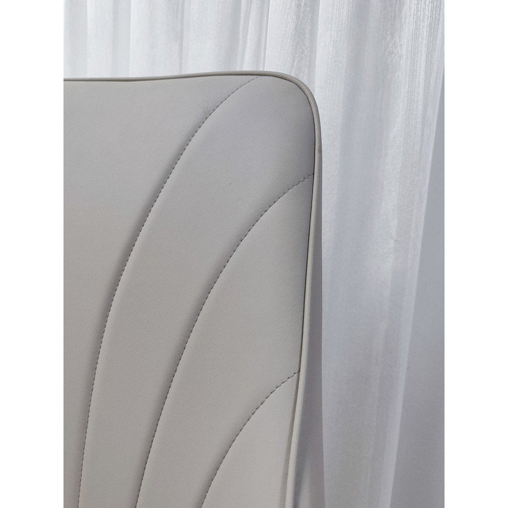 Стул металлический Baizheng 88×47×45 см, искусственная кожа, серый, до 150 кг
