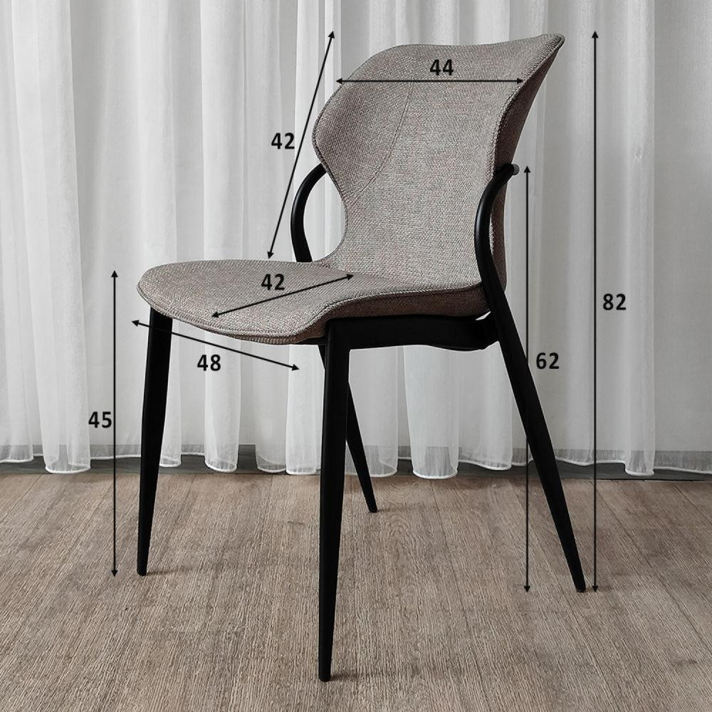 Стул металлический Baizheng BZ-6124C-5 48×59×81 см, износостойкий текстиль, до 150 кг