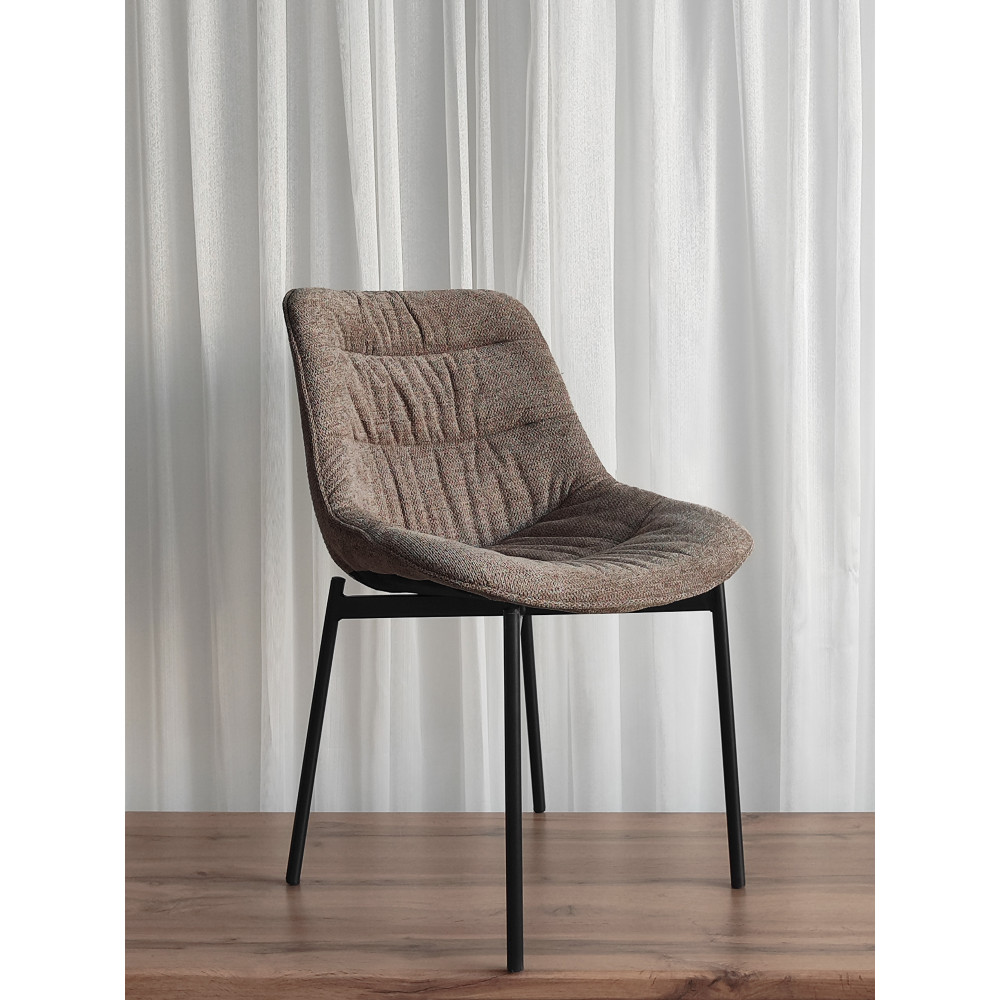Стул металлический Baizheng BZ-6138K 55×55×80,5 см, износостойкий текстиль, до 150 кг