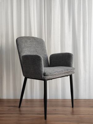 Стул металлический Baizheng BZ-6224SH 57×60×83 см, светло-серый, ткань, до 150 кг