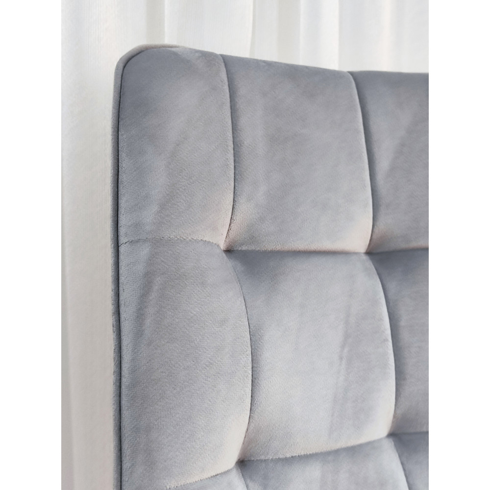 Стул металлический Baizheng 88×40×50 см, текстиль, светло-серый, до 150 кг