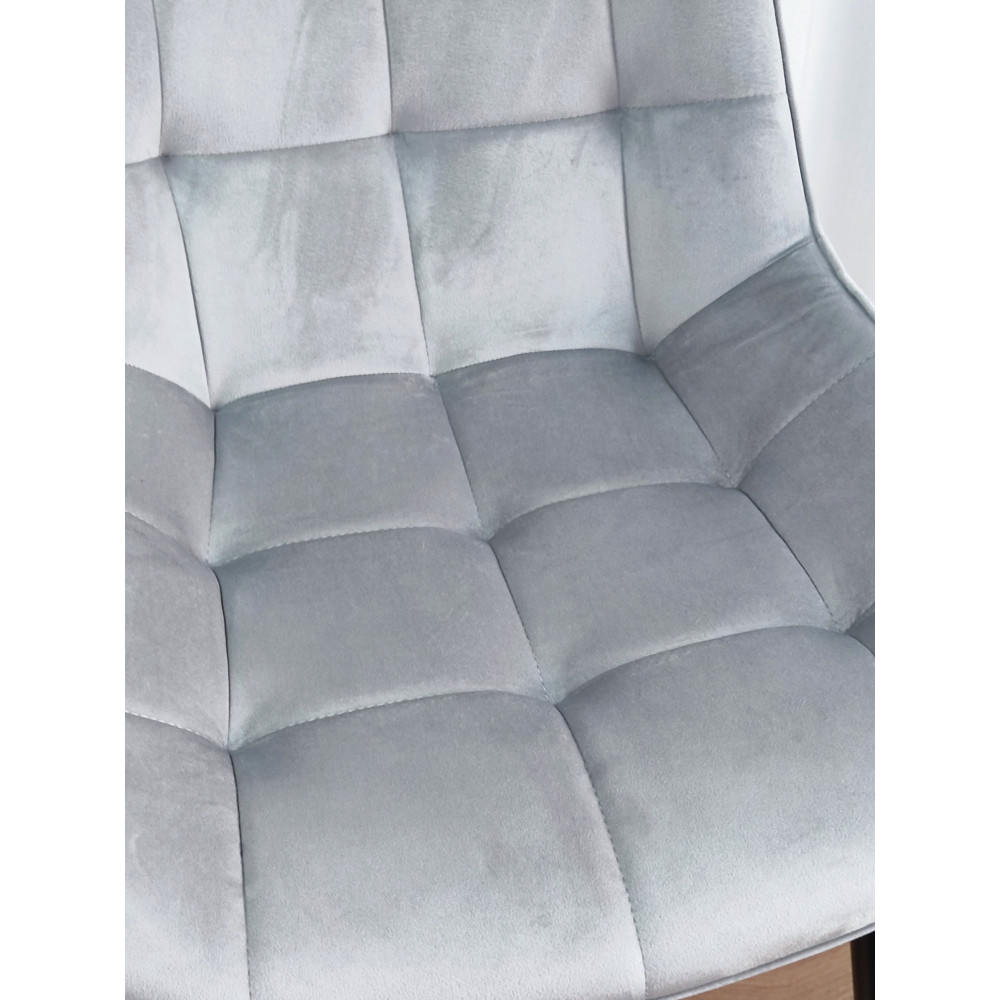 Стул металлический Baizheng 88×40×50 см, текстиль, светло-серый, до 150 кг