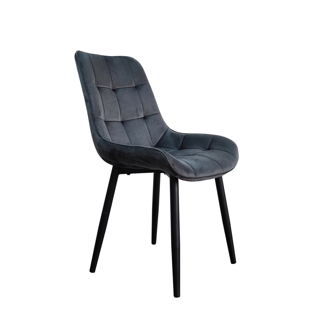 Стул металлический Baizheng 88×40×50 см, текстиль, серый, до 150 кг