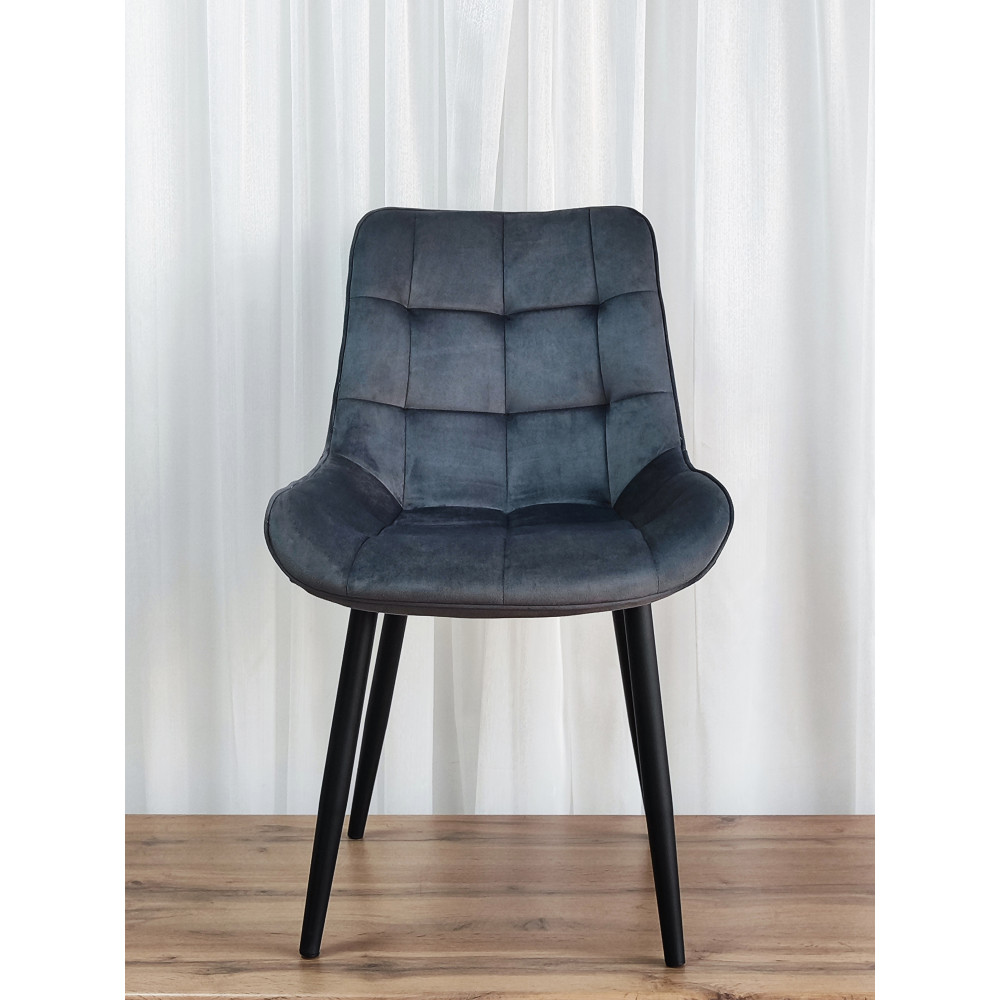 Стул металлический Baizheng 88×40×50 см, текстиль, серый, до 150 кг