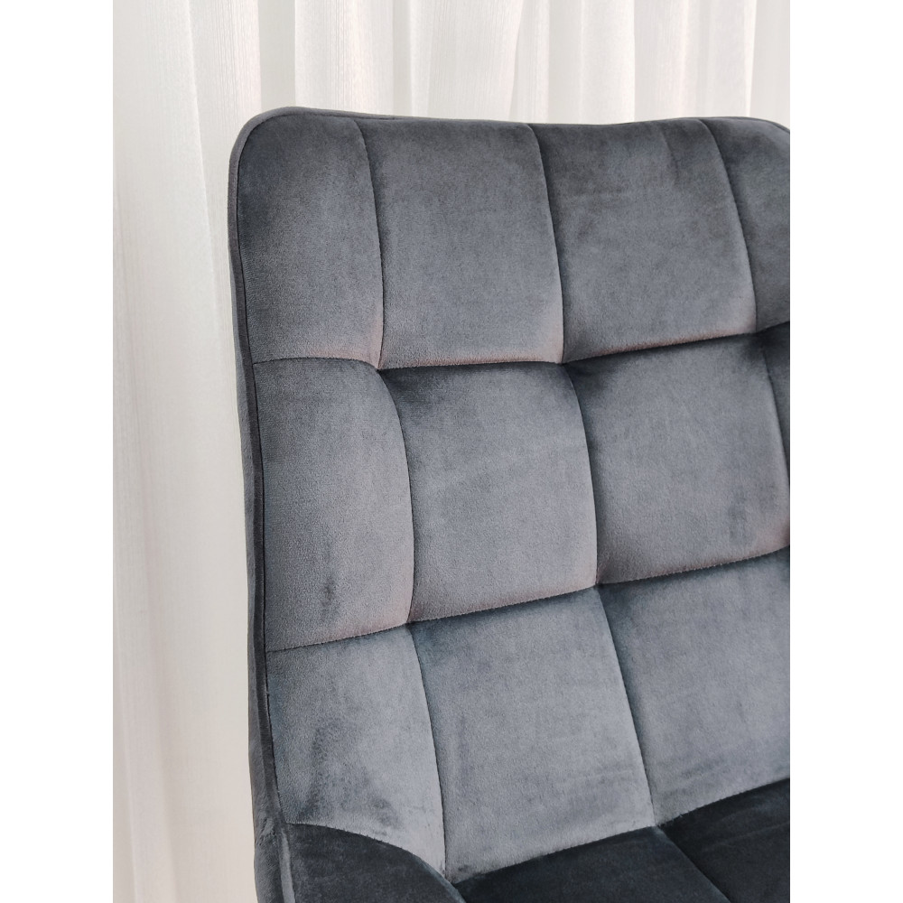 Стул металлический Baizheng 88×40×50 см, текстиль, серый, до 150 кг