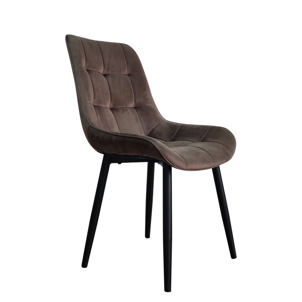 Стул металлический Baizheng 88×40×50 см, текстиль, темно-коричневый, до 150 кг