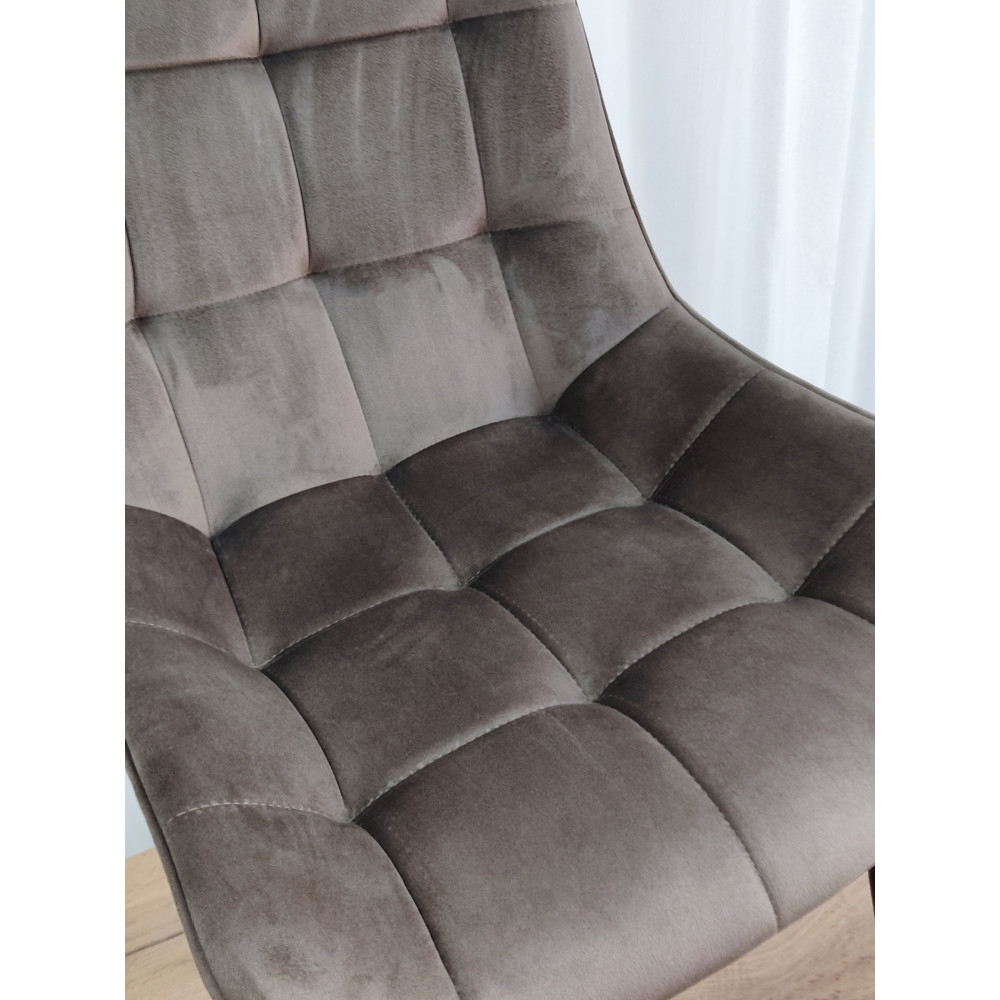 Стул металлический Baizheng 88×40×50 см, текстиль, темно-коричневый, до 150 кг