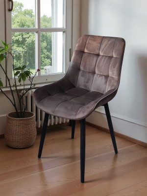 Стул металлический Baizheng 88×40×50 см, текстиль, темно-коричневый, до 150 кг