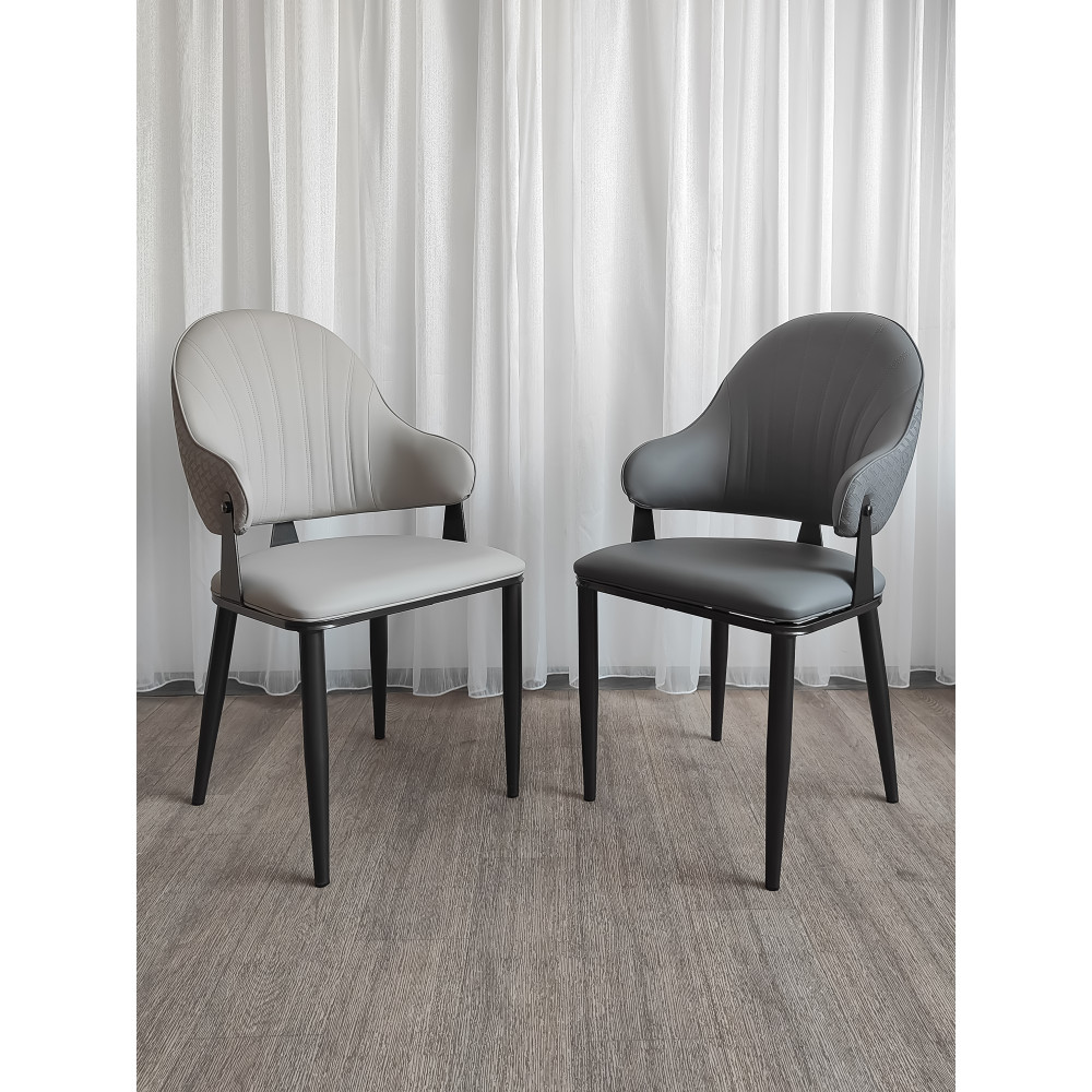 Стул металлический Baizheng 90×49×46 см, искусственная кожа, песочный, до 150 кг
