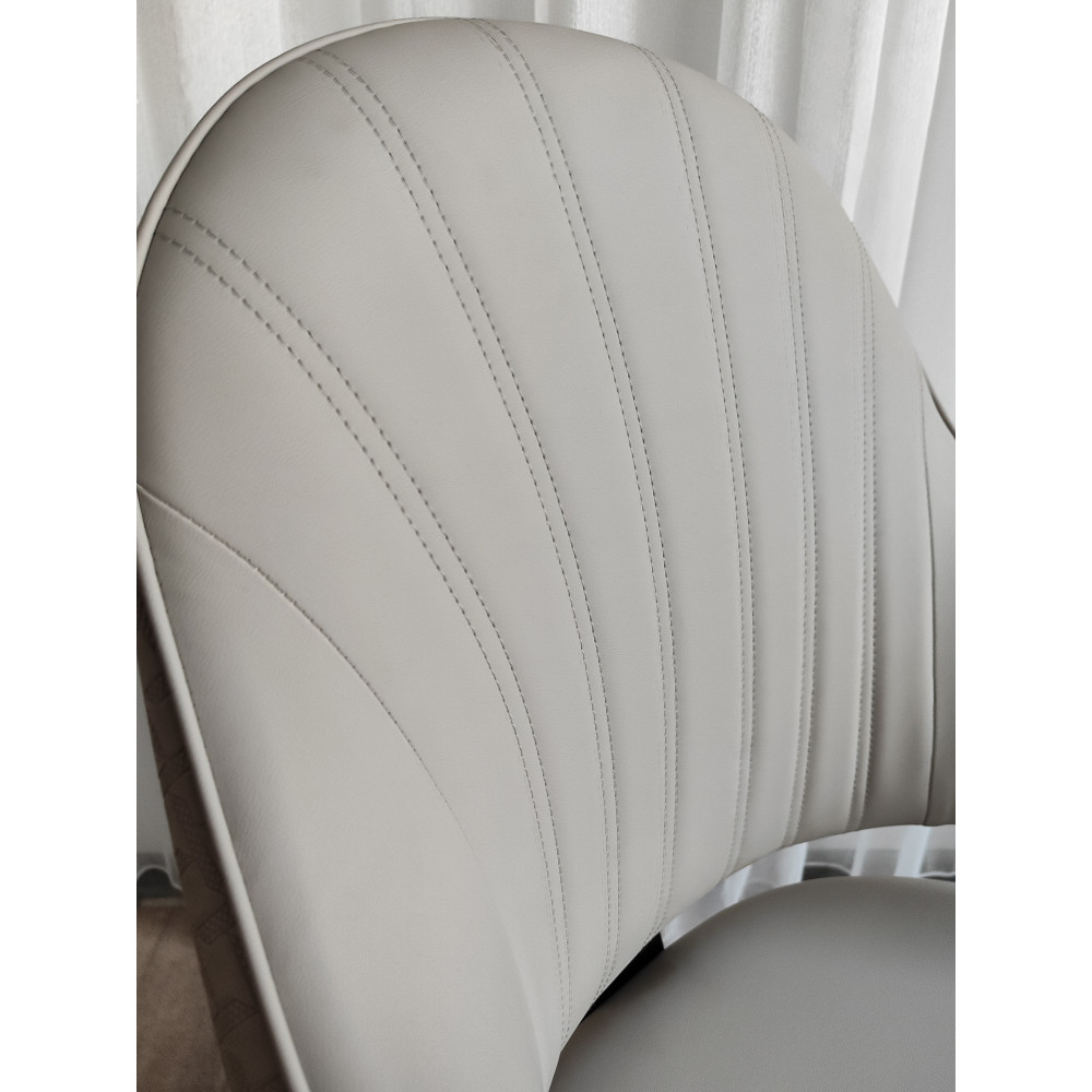 Стул металлический Baizheng 90×49×46 см, искусственная кожа, песочный, до 150 кг