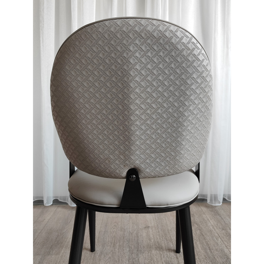 Стул металлический Baizheng 90×49×46 см, искусственная кожа, песочный, до 150 кг