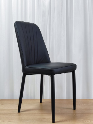 Стул металлический Baizheng 87×47×46 см, искусственная кожа, серый, до 150 кг