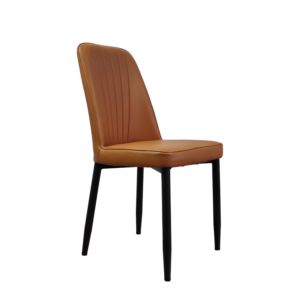 Стул металлический Baizheng 87×53×45 см, искусственная кожа, коричневый, до 150 кг