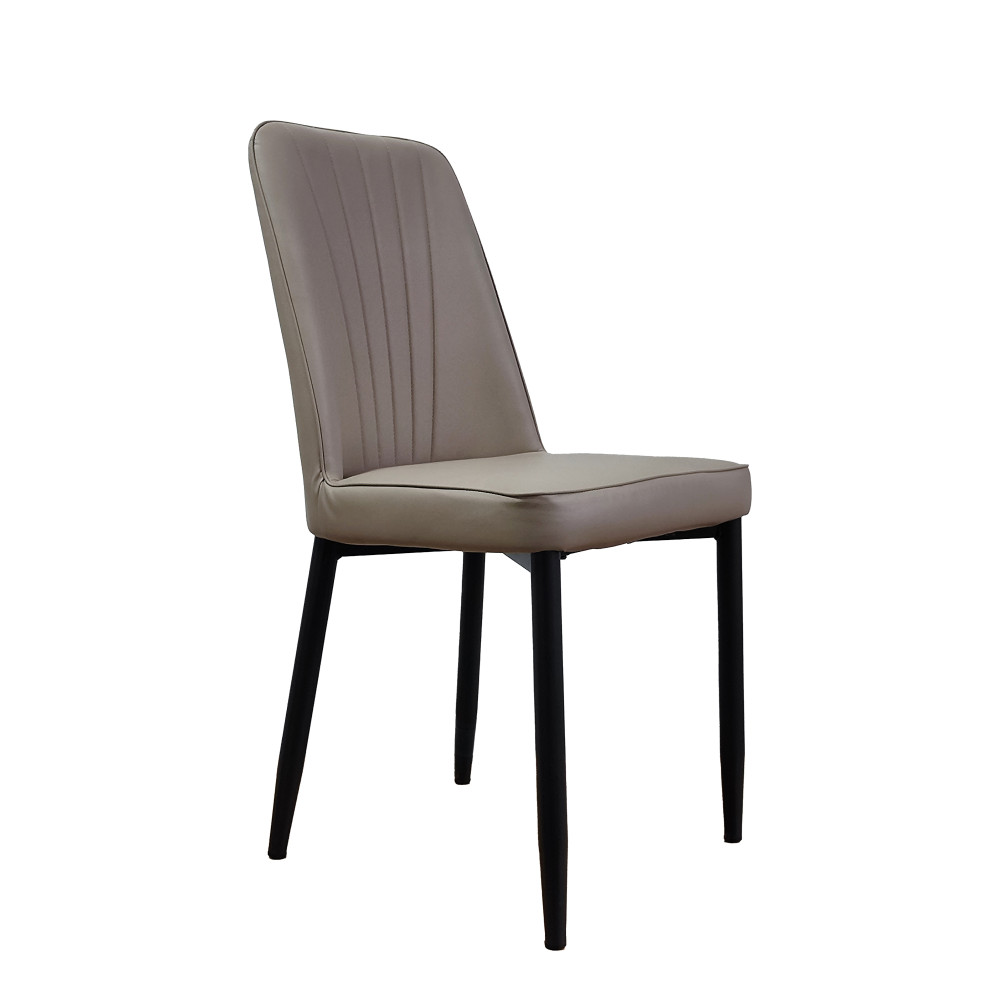 Стул металлический Baizheng 87×53×45 см, искусственная кожа, бежевый, до 150 кг