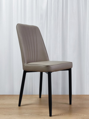 Стул металлический Baizheng 87×53×45 см, искусственная кожа, бежевый, до 150 кг