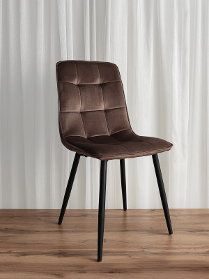 Стул металлический Baizheng 88×40×50 см, текстиль, коричневый, до 150 кг Стул металлический Baizheng 88×40×50 см, текстиль, коричневый, до 150 кг