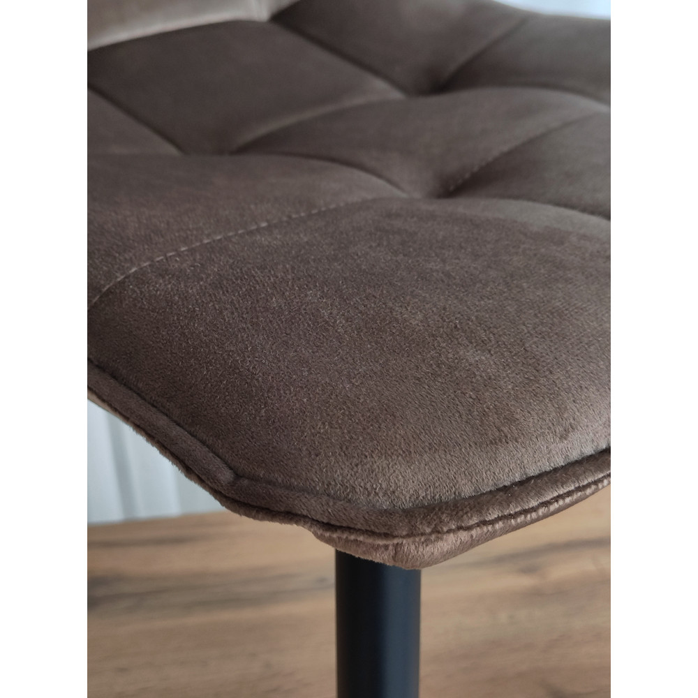 Стул металлический Baizheng 88×40×50 см, текстиль, коричневый до 150 кг