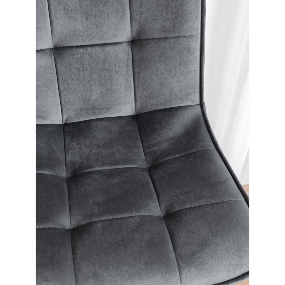 Стул металлический Baizheng 88×40×50 см, текстиль, темно-серый, до 150 кг, 2 вариант