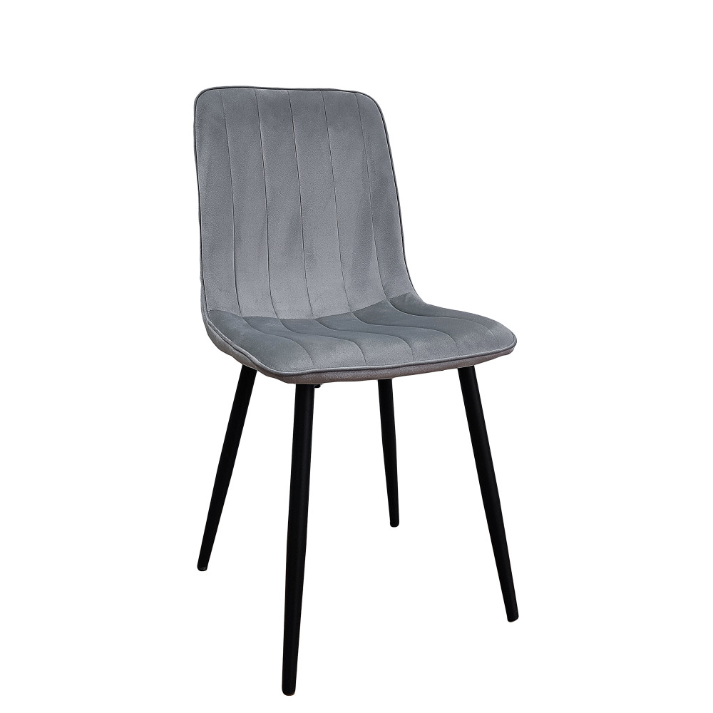 Стул металлический Baizheng 88×40×50 см, текстиль, светло-серый, до 150 кг