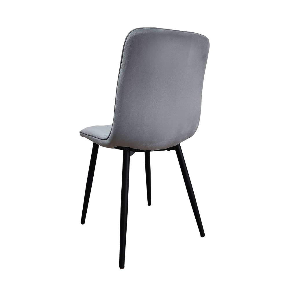 Стул металлический Baizheng 88×40×50 см, текстиль, светло-серый, до 150 кг