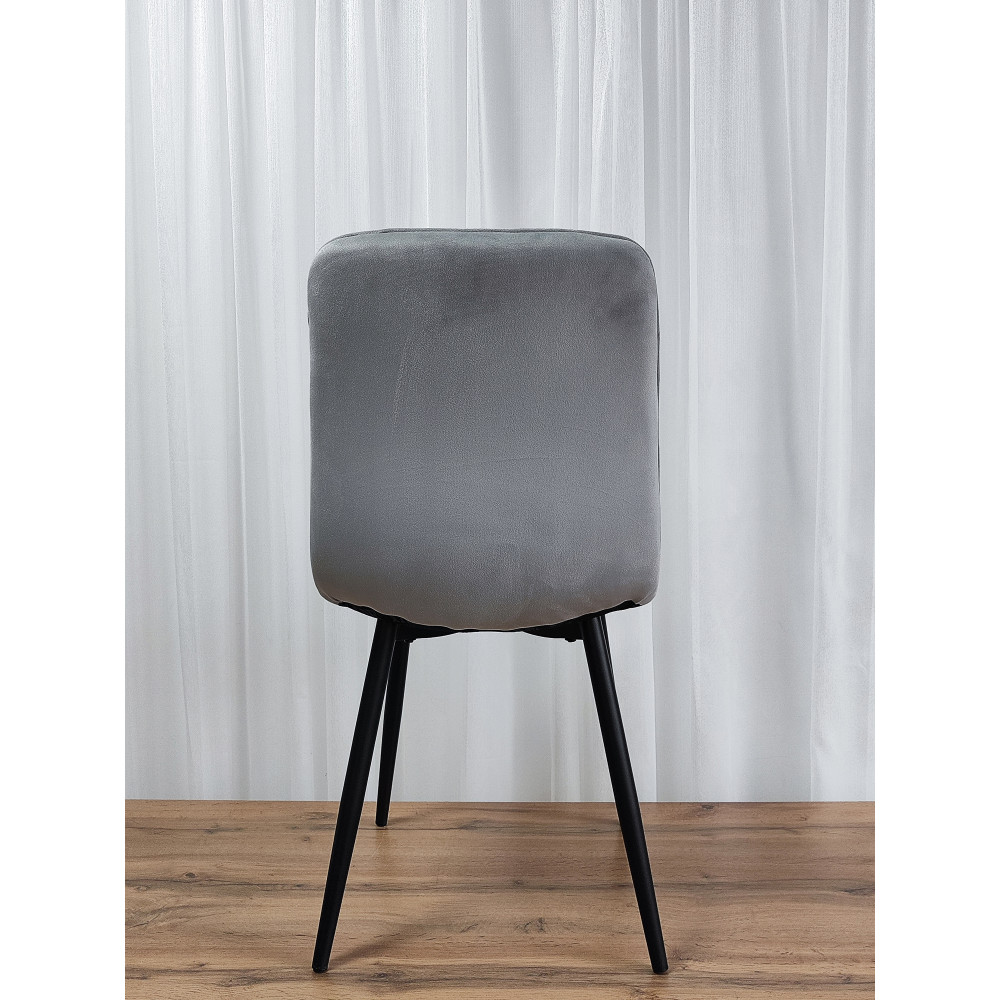 Стул металлический Baizheng 88×40×50 см, текстиль, светло-серый, до 150 кг