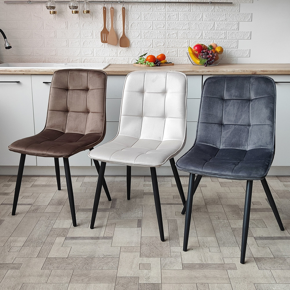 Стул металлический Baizheng 88×40×50 см, текстиль, бежевый, до 150 кг