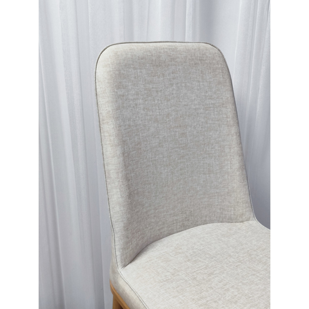 Стул металлический Baizheng 89×40×40 см, текстиль, серо-бежевый, до 150 кг