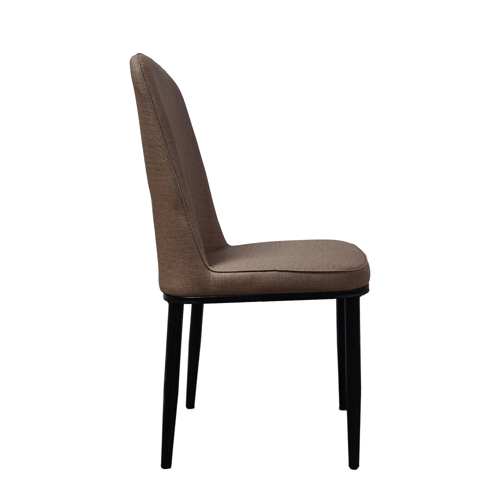 Стул металлический Baizheng 89×40×40 см, текстиль, коричневый, до 150 кг