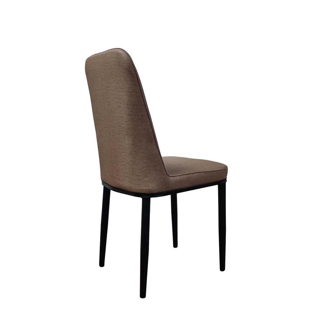 Стул металлический Baizheng 89×40×40 см, текстиль, коричневый, до 150 кг