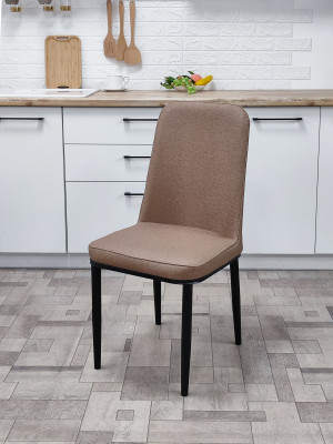 Стул металлический Baizheng 89×40×40 см, текстиль, коричневый, до 150 кг Стул металлический Baizheng 89×40×40 см, текстиль, коричневый, до 150 кг